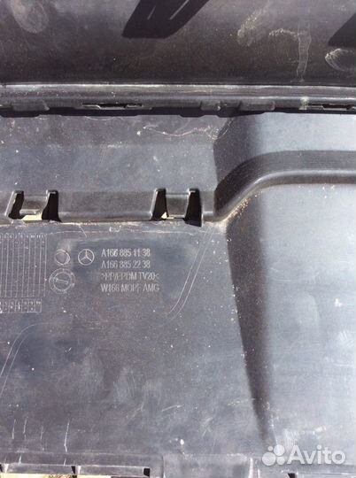 Юбка заднего бампера mercedes-benz GLE