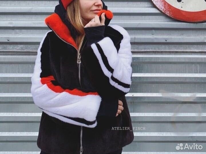 Норковая шуба бомбер atelier finch