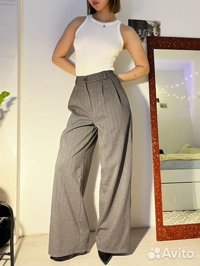 Брюки палаццо шерсть