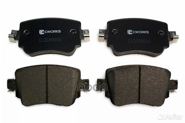 Тормозные колодки задние (Low Metallic) cworks