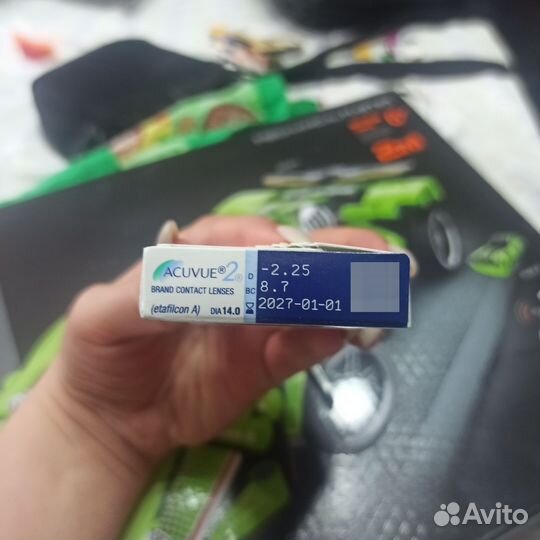 Линзы контактные acuvue двухнедельные -2.5 -2.25