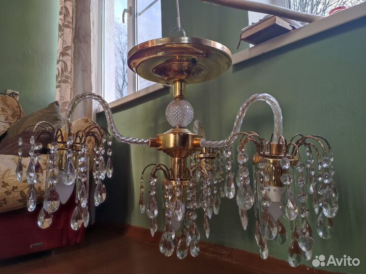 Люстра хрустальная. СССР