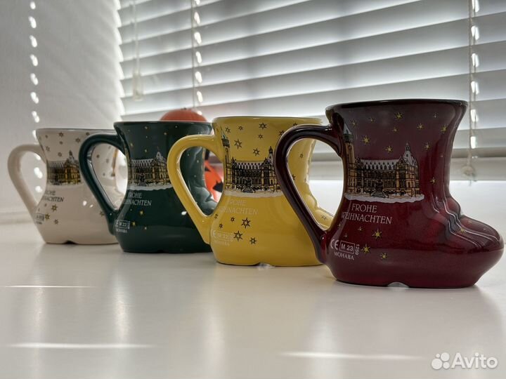 Кружка- сапожок рождественская