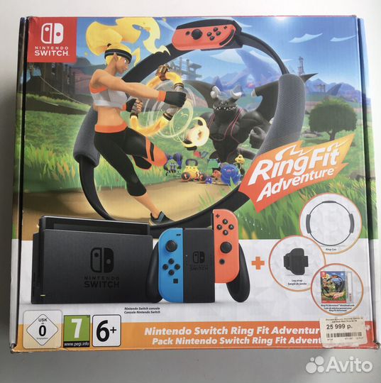 Nintendo Switch v2 Ring Fit + прошитая + комплект