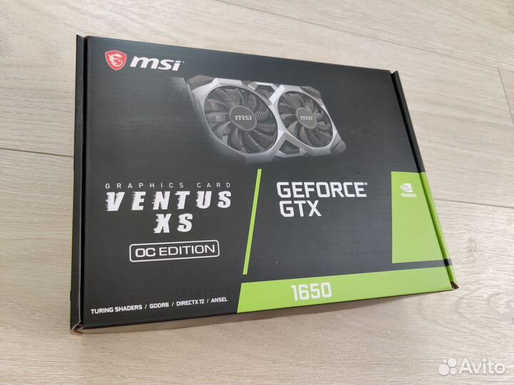 Видеокарта MSI Geforce GTX 1650 D6 Ventus XS OC 4