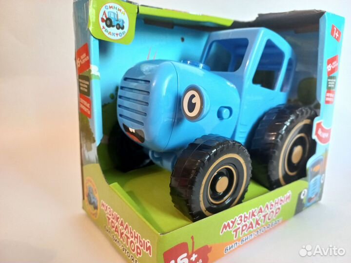 Игрушка синий трактор музыкальный