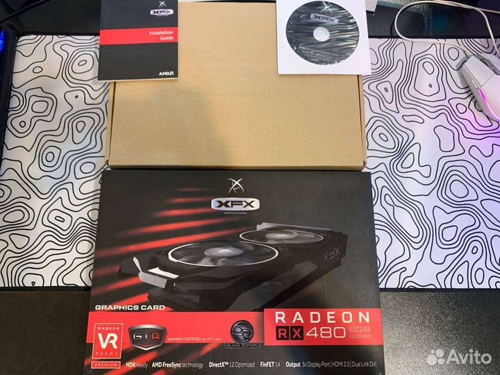 Видеокарта rx 480 8gb xfx оплачена доставка