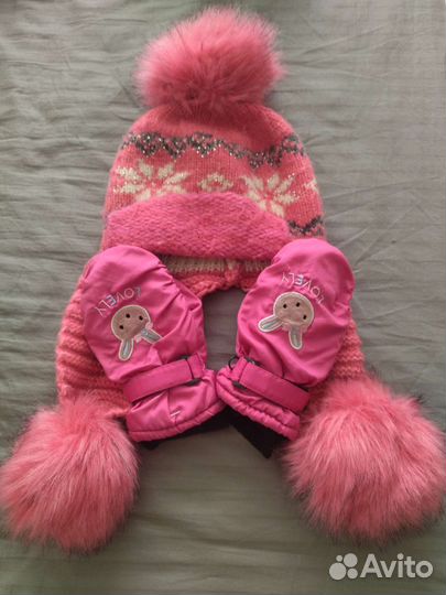 Комплект шапка, шарф