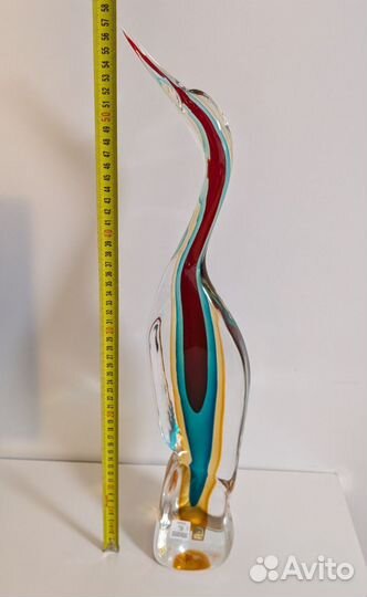 Аист из муранского стекла