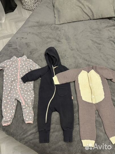 Вещи пакетом на девочку 80 86 92