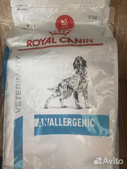 Royal canin anallergenic для собак