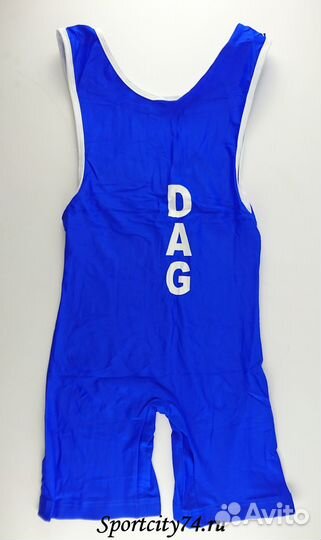 Трико борцовское Asics Dagestan синее (M)