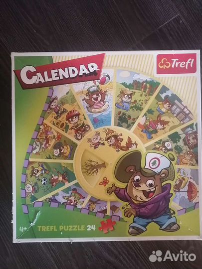 Пазлы 24 элемента. Календарь. Марка Trefl