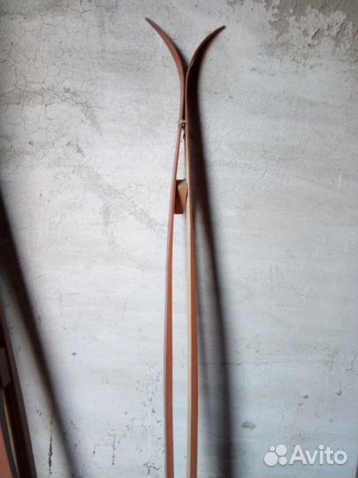 Лыжи деревянные