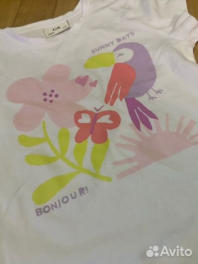 Футболка+2 пары шорт c&a 122 новые оригинал