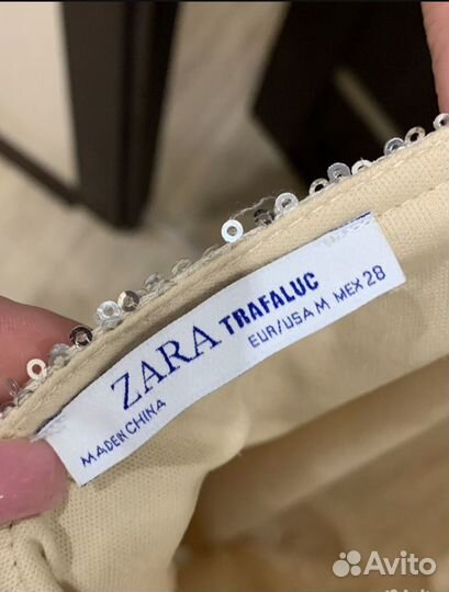 Платье Zara с пайетками