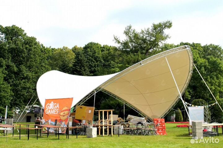 Теневой парус из пвх от производителя