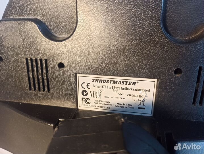 USB Руль thrustmaster ferrari gt 2-in-1 force feed
