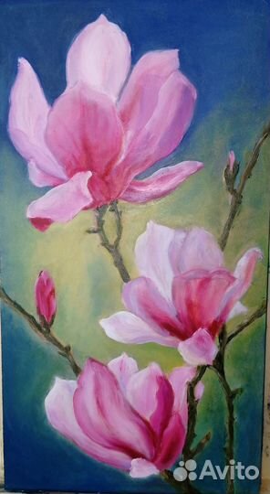 Картина маслом цветы 