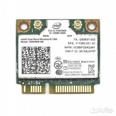 Wifi адаптер для ноута, 2,4 Ггц + 5 Ггц