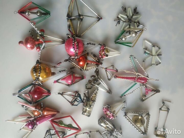 Елочные игрушки СССР глинка