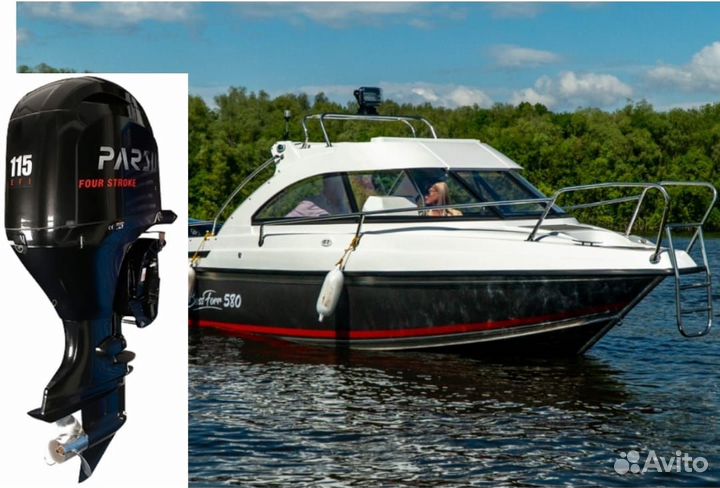 Катер Bossforr 580 HT + двигатель Parsun F115FEL-T