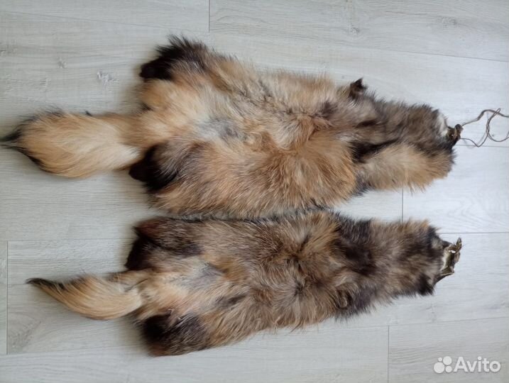 Шкурки енота выделанные