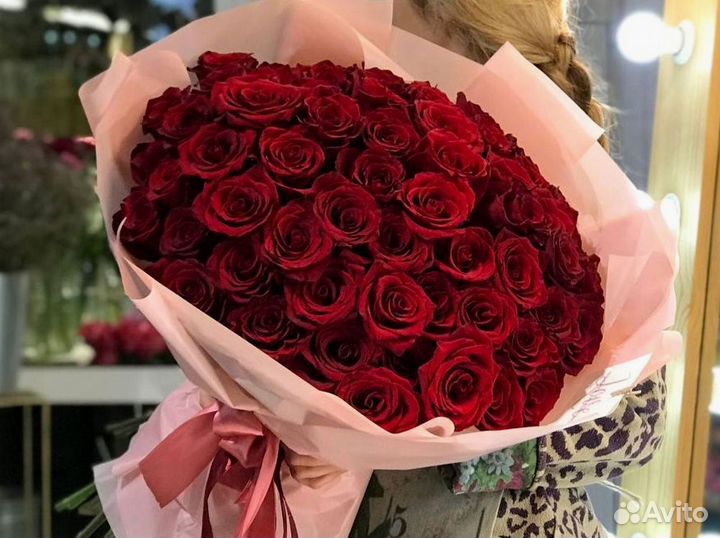 Букет из 61 розы