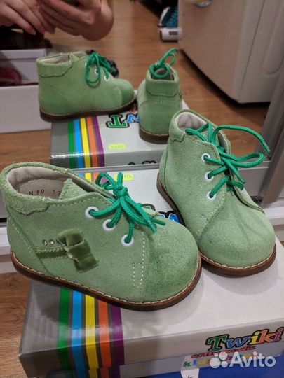 Замшевые ботинки Тотто 19