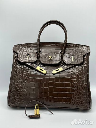 Сумка hermes birkin 35 натуральная кожа