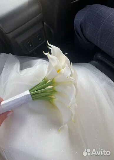 Каллы свадебный букет дублер