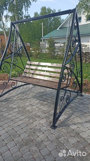Качели садовые металлические
