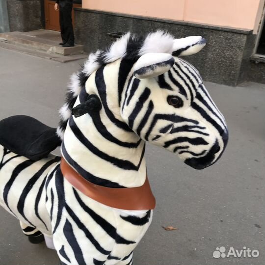 Лошадка Зебра поницикл большой Ponycycle