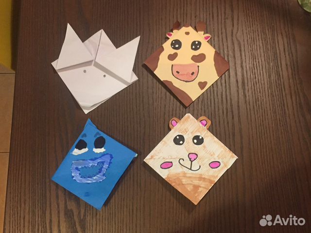 Бумажные закладки для книг животные