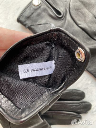 Новые Кожаные перчатки Christian Dior размер 6.5