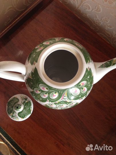 Чайник фарфоровыйссср доливн Вербилки 3л Жар-птица