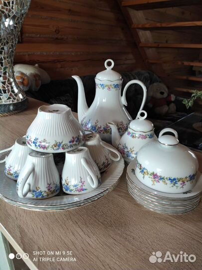 Кофейный сервиз гдр jlmenau пр-во 70 гг