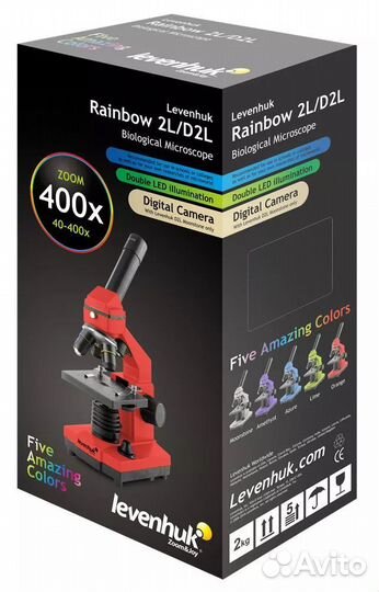 Микроскоп Levenhuk Rainbow 2L Amethyst (Аметист)