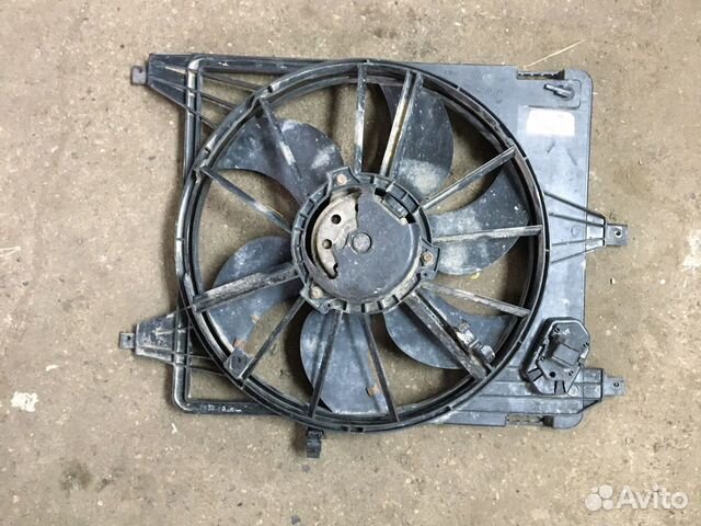 Renault logan диффузор радиатора с вентилятором