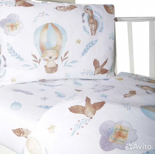 Комплект постельного белья в детскую кроватку