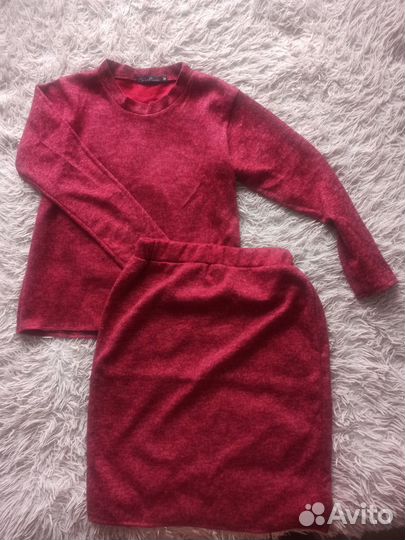 Платья, шапка+перчатки, костюм