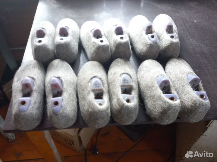 Валяные тапочки женские