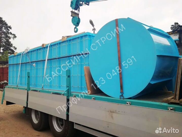 Чаша для бассейна 6x2 пластиковая