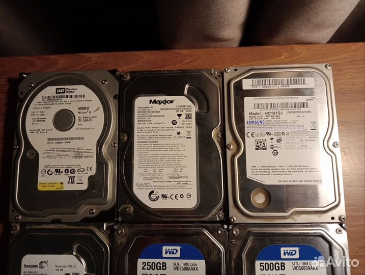 Жесткие диски HDD 80/160/250/500GB