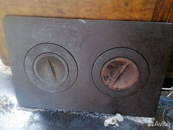 Плита чугунная на печь бу