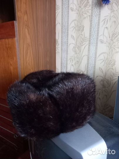 Норковая шапка мужская