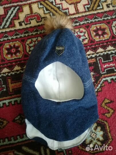 Шапка шлем зимняя на ребёнка 4-6лет
