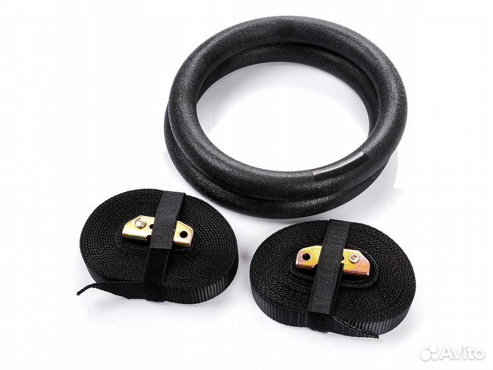 Кольца гимнастические, ABS пластиковые, на стропах