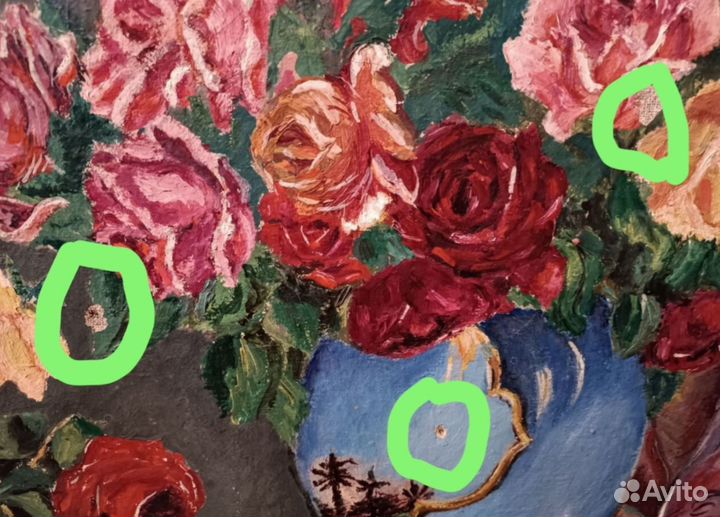 Картина маслом на холсте старинная