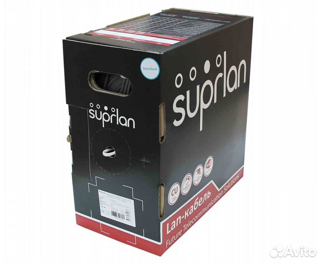 Витая пара suprlan standart U/UTP CAT5E 4PR AWG24